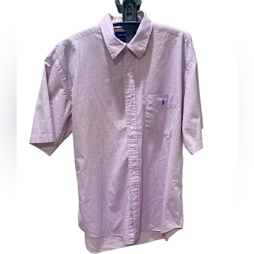 Ralph Lauren Blake Short Sleeve Button Down, Size Large